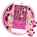 pink diamond cheetah android application logo